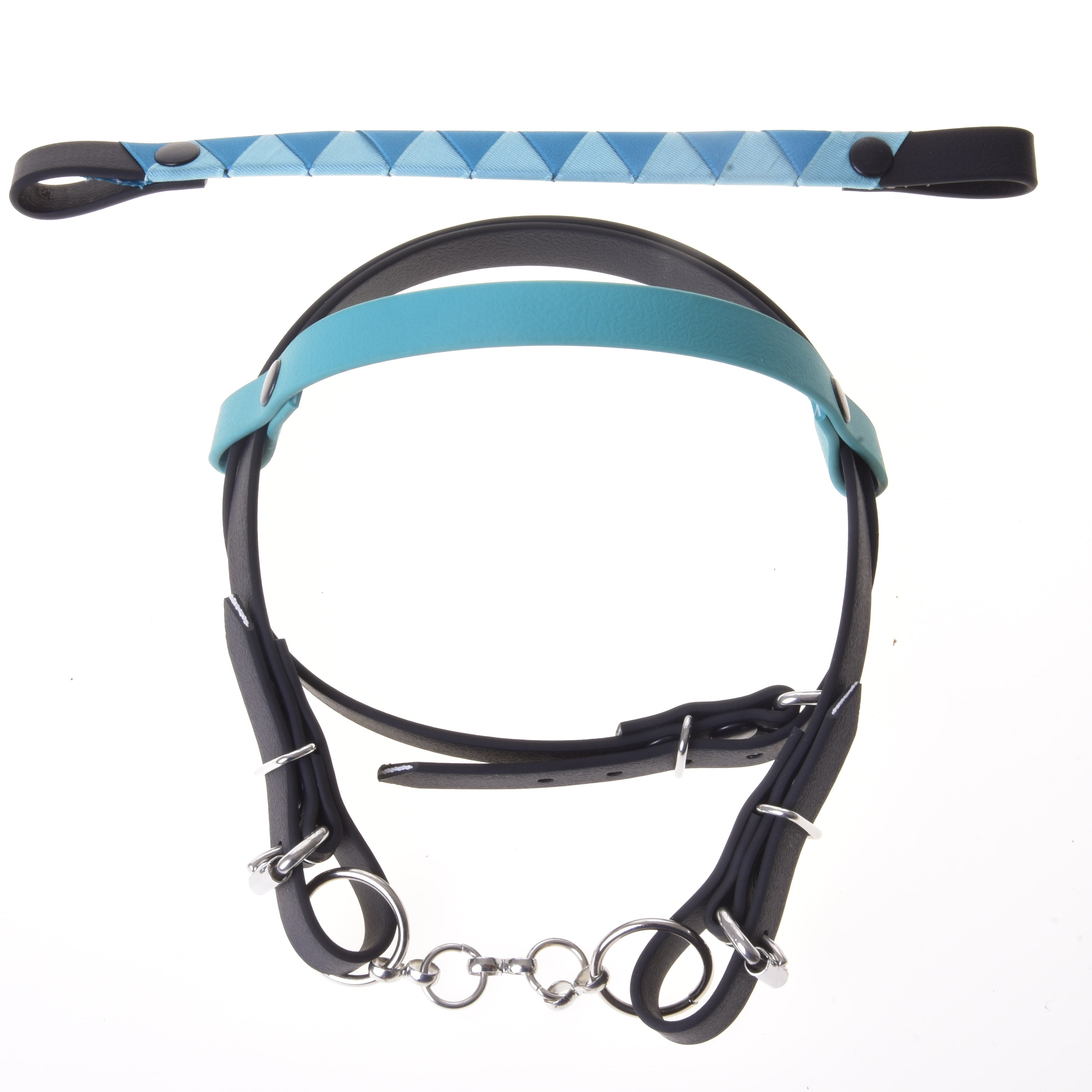 Bridle with 2 headbands turquoise (Size M) Hobby Horse LarDen
