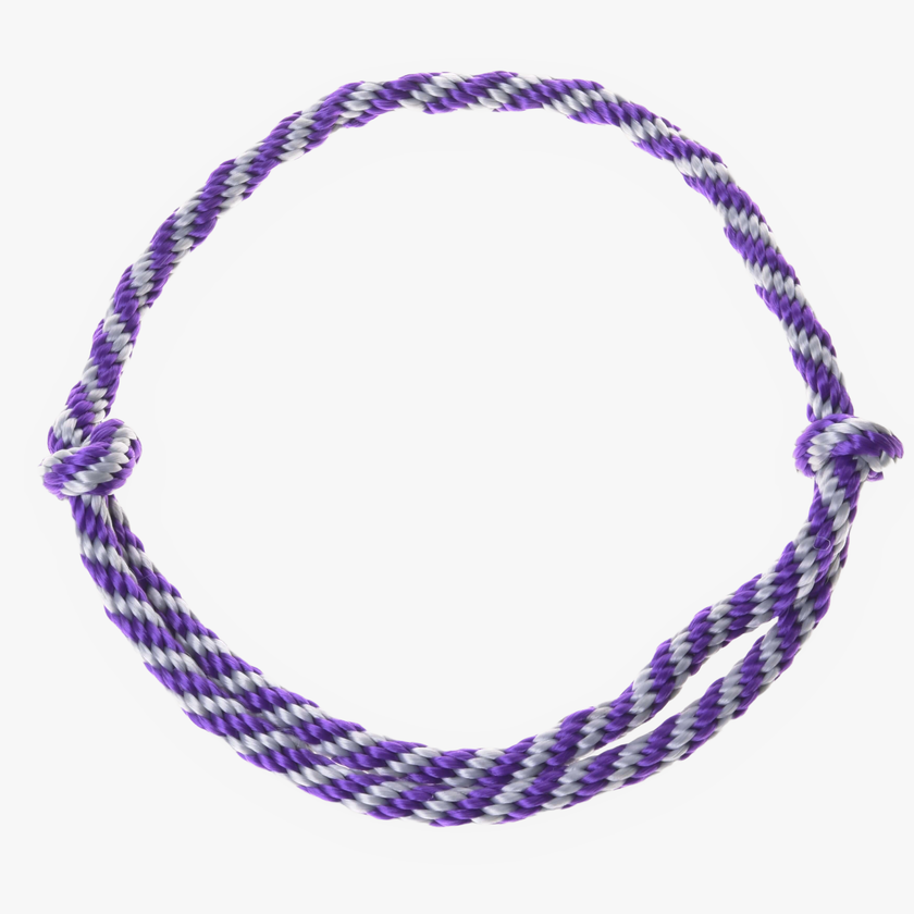 Cordeo lila stripe