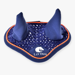 Ear bonnet crocheted Blue Sport