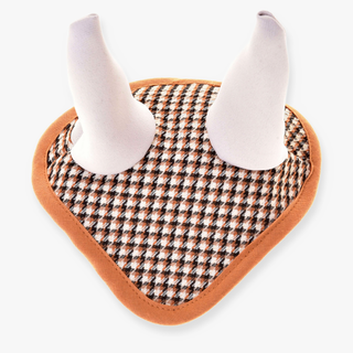 Ear bonnet english brown plaid