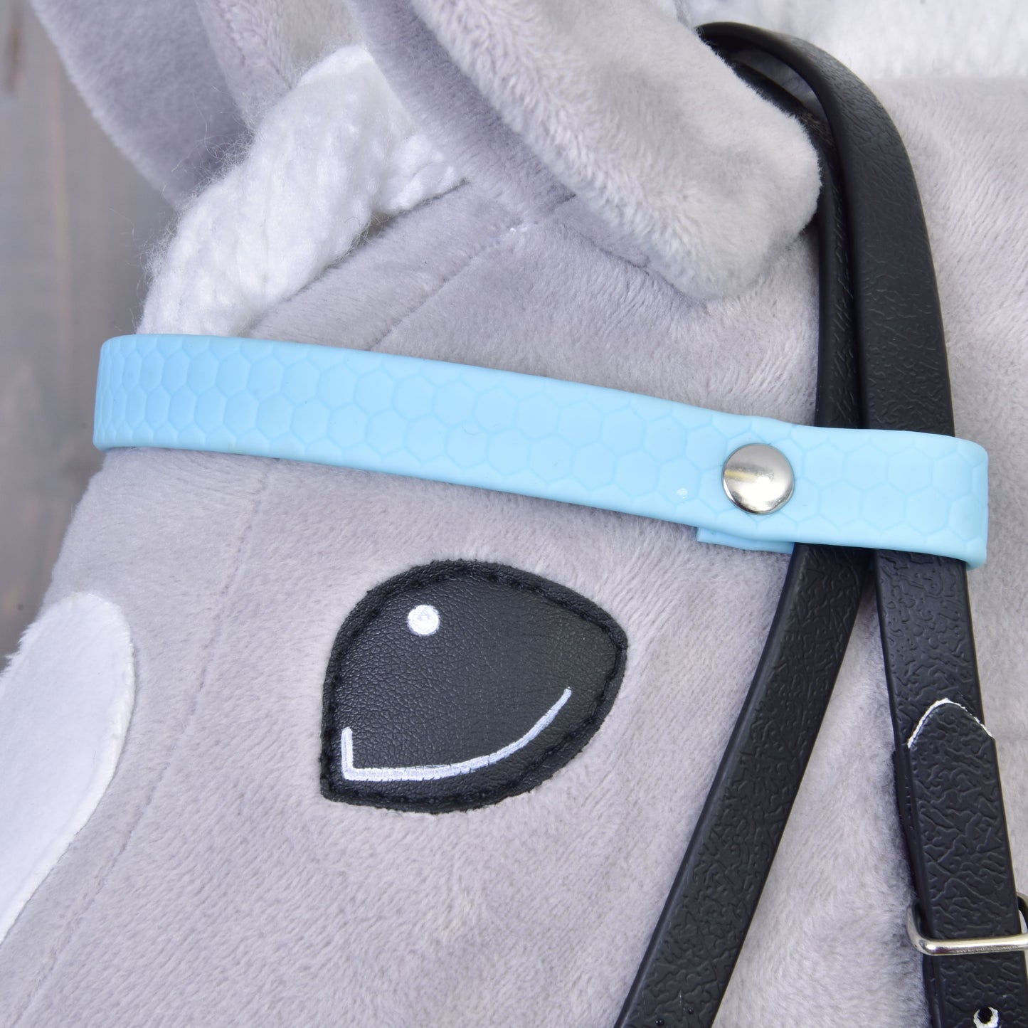 Complete bridle without noseband Light Blue