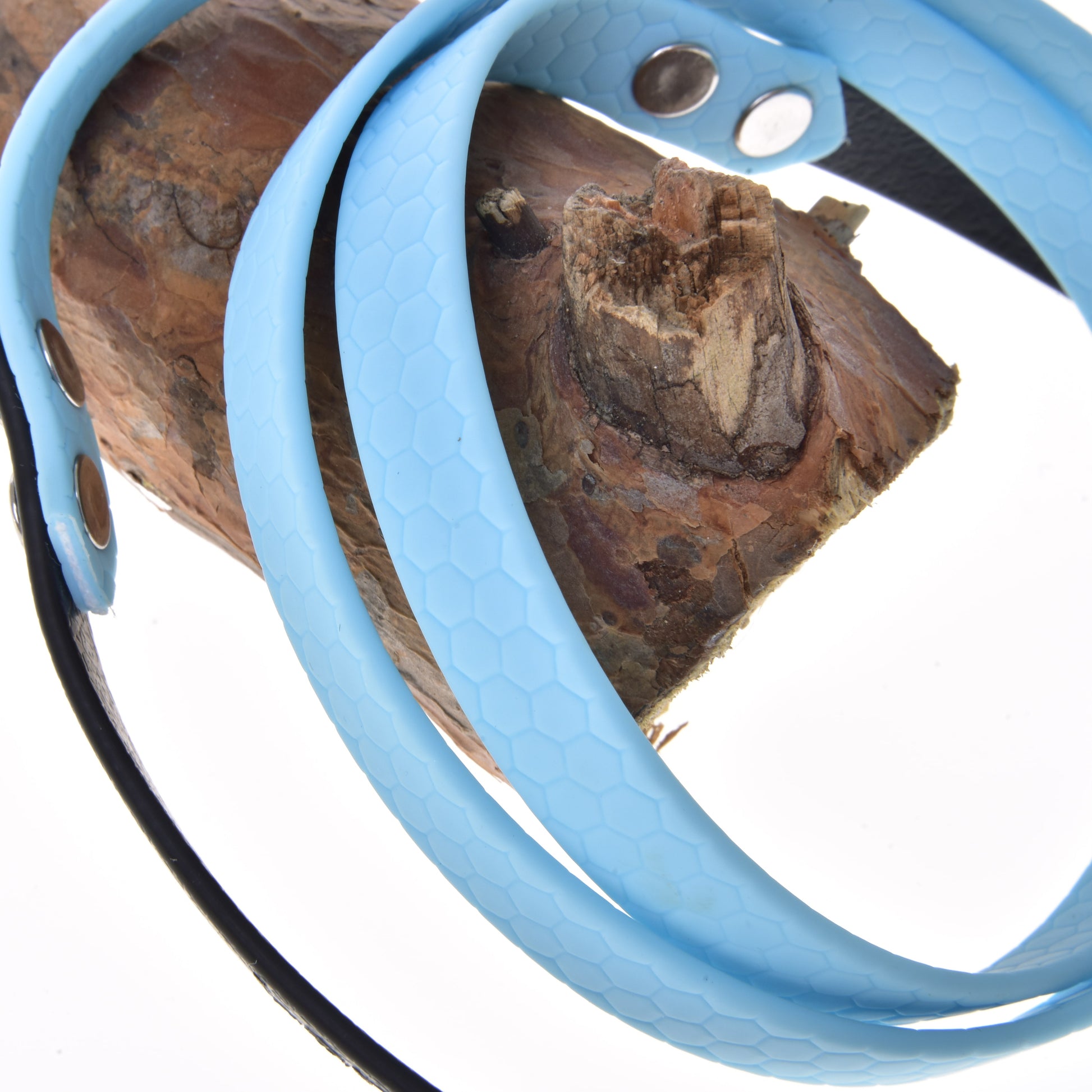 Reins rubberized Light blue