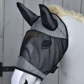 Fly Mask De Luxe Light Grey