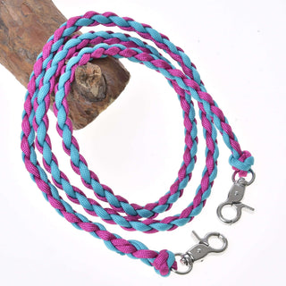 Reins knitted pinkie blue