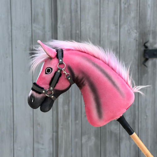 Hobby Horse LarDen Pinkie with a glittery halter