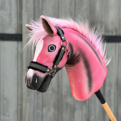 Hobby Horse LarDen Pinkie with a glittery halter