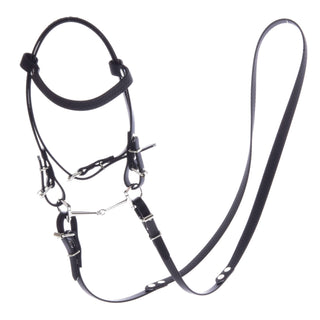 Complete bridle without noseband Pure Black