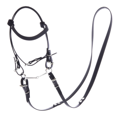 Complete bridle without noseband Pure Black