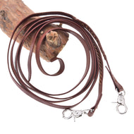 Split Western Reins Dark Brown