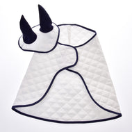 Set Thermo White (Ear Bonnet + Blanket)