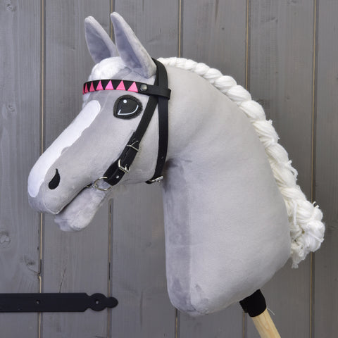 Bridle with 2 headbands pink (size M) 1