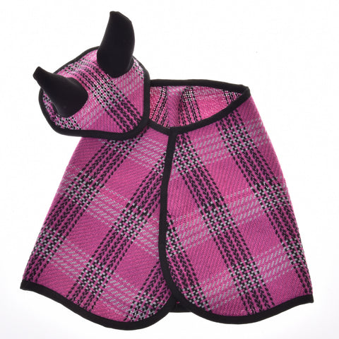 Set pink cariered (Blanket and Ear bonnet)