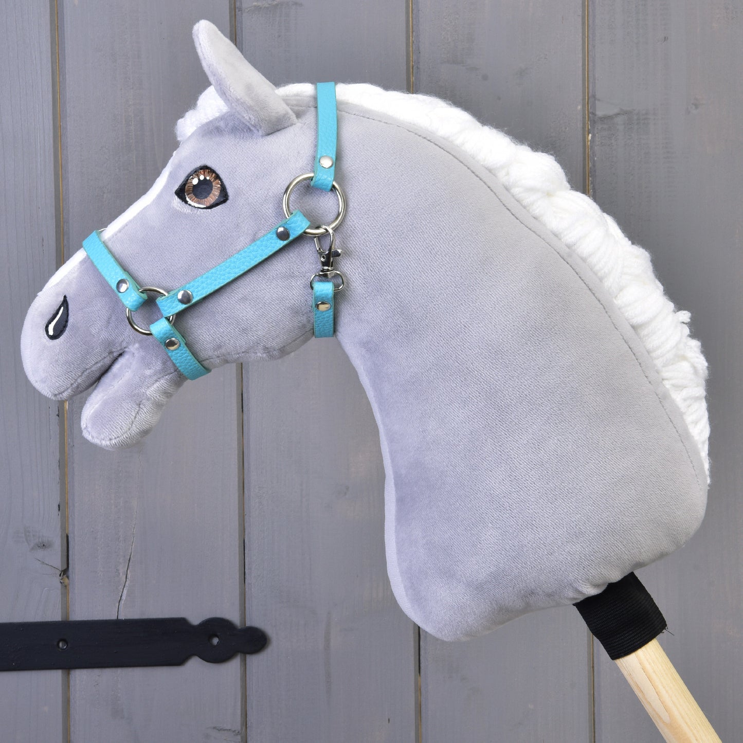 Halter - black leatherette (Size S) 1