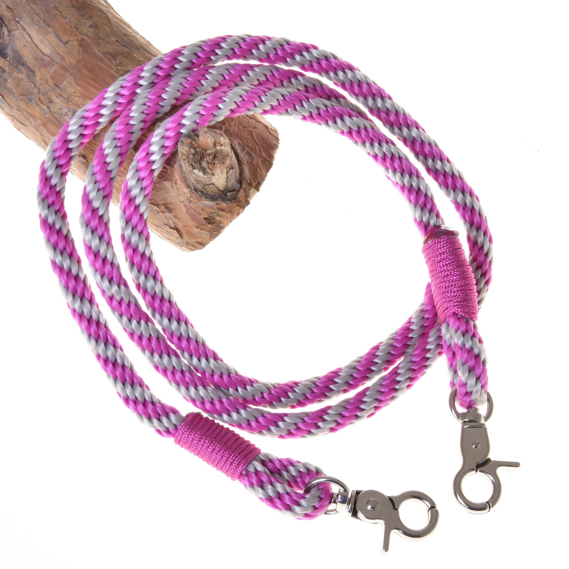 Hobby Horse - Reins pink stripe